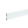 Rodapié Ruo Pu 6cm Rodapié Ecológico de Fibra de Madera de Bambú Negro PVC a Presión Impermeable Rodapié de Madera y Plástico