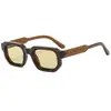 Gafas de Sol de Montura Cuadrada con Varillas Anchas Estilo Europeo y Americano Versátiles de Alta Calidad Moda Tendencia Gafas de Protección Solar Transfronterizas