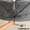 Sombrilla Paraguas para Parabrisas Delantero de Coche con Cordón, Cubierta Aislante del Calor y Bloqueadora de UV para Parabrisas de Coche, Sombrilla con Anillo para Tirar