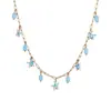 Collar de Acero Inoxidable Estilo Vacaciones Colorido Estrella de Mar Transfronterizo Europeo y Americano de Venta Caliente Que No Se Desvanece, Pulsera Estilo Océano Ins al por Mayor