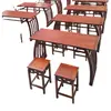 Nuevo Estilo Chino Madera Maciza Mesa de Aprendizaje Chino Mesa de Silla Mesas y Sillas para Clase de Entrenamiento Jardín de Infancia Mesa Antigua de Caligrafía y Pintura Mesa de Caligrafía para Estudiantes