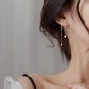 Pendientes asimétricos de plata de ley 925 2022 Nueva Tendencia pendientes de estrella y luna temperamento coreano Red Social