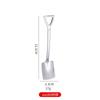 Cuchara de acero inoxidable 304 transfronteriza pala creativa cuchara de postre mango corto cuchara para sandía pala puntiaguda vintage pala cuadrada cuchara para helado