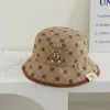 Chapéu de Pescador Infantil Transfronteiriço 3-7 Anos Ursinho de Desenho Animado Fofo Boné de Basebol Chapéu de Bebê Versátil da Moda Outono Atacado