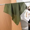Color sólido, terciopelo sintético, patrón de espiga, mezcla de algodón y lino, pañuelo cuadrado pequeño, chal, bufanda para el cuello, calentador de cuello y fajín para mujer