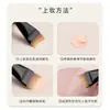 Brocha para Base de Maquillaje en Forma de Media Luna, Brocha Plana Ultra Fina para Base de Maquillaje Sin Rastro, Brocha para Mascarilla, Brocha Especial de Maquillador, Brocha de Maquillaje Cangzhou