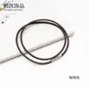 Corda de Couro Genuíno Personalizada 3mm para Colar Material Artesanal Pingente de Cristal Acessórios de Corda para Cabresto Acessórios para Joias DIY Atacado