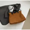 Bolso de Mano Grande de Capacidad Estilo Coreano Mate Bolso 2024 Otoño e Invierno Versátil Retro Estilo Maletín Cruzado Bolso de Hombro para Viajar