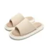 Cooperação transfronteiriça (Wanghong - celebridade da internet) pantufas silenciosas populares para mulheres, pantufas de linho para casa, pantufas de casa para casal para quatro estações