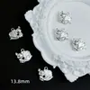 Pingente de raposa em liga para acessórios DIY feitos à mão Pingente de prata tibetana pulseira de raposa de nove caudas com contas fio de contas material de joalheria
