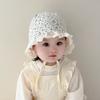Sombrero de Estilo Corte para Bebé para Primavera y Otoño, Elegante Sombrero de Princesa de Ala Ancha, Sombrero Versátil para Bebé con Protección para Orejas, Sombrero de Sol y Cortavientos