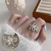 Anillo Curvo Geométrico para Mujer, Lujo Ligero, Borde Ancho Exquisito, Diseño Irregular, Anillo Abierto, Anillo Personalizado para Dedo Índice, Moderno