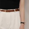 Cinturón Decorativo Nuevo Estilo Sin Hebilla para Mujer, Sencillo, Versátil, Casual, para Jeans de Estudiante para Hombre