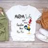 Camiseta de Manga Corta para Mujer Verano Estudiante Talla Europea Comercio Exterior Europeo y Americano 2025 Top Casual Estampado Wish