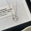 Collar de Plata de Ley S925 Trébol de Cuatro Hojas de la Suerte Ardiente para Mujer Diseño Retro Japonés de Nicho Pequeño Cadena para Clavícula Más Vendida