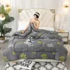 Colcha de Invierno Gruesa, Amigable con la Piel, Cepillada, para las Cuatro Estaciones, Ropa de Cama Cálida, Individual, Doble, Colcha de Algodón, Suministro de Comercio Exterior