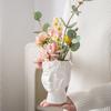 Decoración Creativa Nórdica para el Hogar Adornos de Jarrón de Cerámica para Mesa de Sala de Estar Arreglo Floral Venta al por Mayor Transfronteriza Recipientes para Flores Estilo Americano Más Vendido