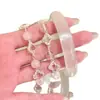 Pulsera extensible de flor con cuentas de cristal blanco, sensación de lujo ligero y alta gama, moderna y versátil, joyería de diseño nicho