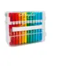 Marcadores Acrílicos de Colores con Punta Suave en Caja Apilable para Estudiantes y Niños, Plumas de Acuarela Apilables que No Manchan y Son Lavables
