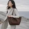 Bolsa Personalizada 2026 Nuevo Producto Color Block Coreano Vintage Mate Empalmado Gran Capacidad Bolsa de Tote Hombro Único Axila Bolsa para Mujer