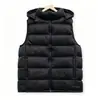 Chalecos para hombre de comercio exterior al por mayor para otoño e invierno, chalecos de algodón holgados con capucha y cuello alto, ropa para hombre