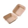 Caja de Almuerzo Desechable, Pastel de Pulpa Biodegradable, Caja para Hamburguesas, Caja de Almuerzo Bento, Caja de Almuerzo, Empaque para Llevar, Caja de Empaque Personalizada
