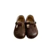 Zapatos de Princesa para Niñas 2026 Primavera y Otoño Plateados Elegantes Zapatos Pequeños de Cuero para Niños Zapatos Mocasines de Suela Suave Zapatos Individuales Antideslizantes Zapatos de Espectáculo