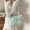 Bolsa Tote Plissada de Bolinhas para Mulheres 2026 Verão Nova Grande Capacidade Versátil Bolsa de Mão Ombro Moda Tendência Bolsa para o Dia a Dia
