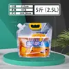 Saco Espesso Transparente para Embalagem de Cerveja, Bolsa Saco para Cerveja Fresca, Bolsa de Água para Exterior, Bolsa Auto-Suportável com Bico, Logo Impressível para Atacado