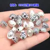 Abalorio separador con forma de caparazón de tortuga que trae fortuna de plata pura s999, abalorio cilíndrico, adorno de cristal, pulsera tejida, collar, accesorios hechos a mano para DIY
