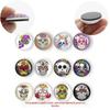 Adesivos magnéticos de caveira colorida para geladeira adesivos decorativos para geladeira fabricantes explosões remendo de vidro gema do tempo