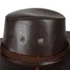 Sombrero Vaquero Occidental de Cuero Americano para Hombres y Mujeres Pareja Viaje al Aire Libre Sombrero de Ala Ancha Sombra Sombrero de Jazz Chica Caliente de Playa
