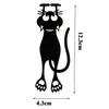 Marcador hueco de gatito transfronterizo etiqueta de gato negro linda de dibujos animados acrílica tarjeta de libro en stock a granel
