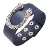 Pulsera Ancha de Cuero de Moda 2022 Estilo Hermana Real para Dama Pulsera de PU Aleación Casual Forma de Leopardo Joyería al por Mayor