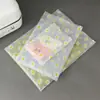 Sacos para Embalagem de Roupas, Sacos de Armazenamento, Sacos de Embalagem Transparentes Foscos, Sacos com Zíper de Plástico PE para Meias e Roupas Íntimas, Sacos Auto-Selantes