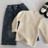 Suéter Infantil Mabao Primavera e Outono Top 2026 Novo Suéter Fino Infantil Roupa de Outono Malha Estilosa para Meninos Pequenos