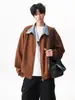 Jaqueta de Camurça com Patchwork Xadrez Americano para Homens e Mulheres, Nova Jaqueta Casual de Baseball em Malha Air Layer para Outono