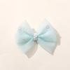 Lindo lazo de malla de perla dulce para niños, horquilla semielaborada hecha a mano, accesorios para el cabello, joyería al por mayor