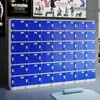 Plástico ABS Locker de Baño Dormitorio Baño Gimnasio Piscina Parque Acuático Locker Gabinete para Bolsa de Estudiante