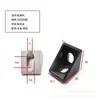 20/30/40/45 perfil de aluminio código de ángulo fundición a presión código de ángulo recto conector 3060/4080 conector fijo