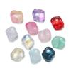 Paquete de 10 Cuentas Planas de Cristal Mágico de Gradiente Irregular Crystal Mágico Material para Pulsera Collar Hecho a Mano DIY