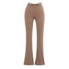 25 Ropa Nueva de Verano para Mujer de Chica Caliente Europea y Americana, Pantalones de Yoga Deportivos Ajustados Elásticos que Realzan las Caderas de Corte Bota