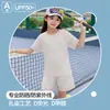Camiseta de Niños Verano Estilo Delgado Manga Corta Tie-Dye Secado Rápido Conjunto Deportivo Niñas Seda de Hielo Protección Solar Pantalones Cortos de Manga Corta