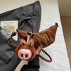 Bolsa Fosca Estilo Western Retrô Feminina Grande Capacidade Outono 2025 Nova Bolsa Transversal de Nicho Bolsa Dumpling para o Dia a Dia