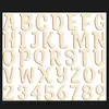 Puzzle de letras inglesas mistas 26 cores de madeira DIY proteção ambiental 100 por pacote