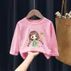 H2187# Moda Otoñal para Niños y Niñas Camiseta de Manga Larga Nueva Camiseta Infantil de Dibujos Animados Coreanos Top