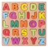 Quadro de Correspondência de Números e Letras de Madeira para Crianças 0.15 Alfanumérico Cognitivo para Raspar Brinquedos Educativos de Educação Infantil