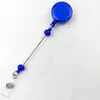 Porta-cartão retrátil transfronteiriço com fivela de puxar fácil, chaveiro de contas DIY, cordão retrátil para crachá de enfermeiro, disponível para atacado