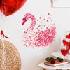 Globo de Amor Cisne Comercio Exterior Transfronterizo Amazon Pastel Día de San Valentín Decoración para Fiesta Pegatinas Pegatinas Decoración de Pared