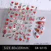 Calcomanía para Uñas Estéreo con Relieve de Flor Graffiti Estilo Japonés Lindo Calcomanía para Uñas Ins Infantil de Dibujos Animados Conejo Feliz DIY